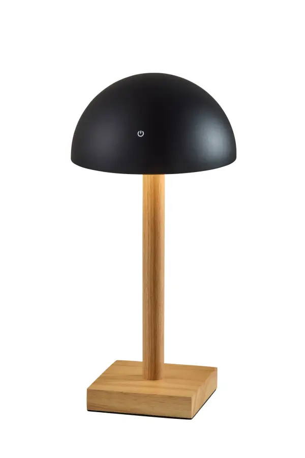 The Nash LED Cordless Table Lamp combines Scandinavian-inspired design with modern portability. Its natural wood base and black dome shade create a sophisticated look, while the rechargeable battery and 3-level dimmer offer unmatched flexibility for indoor and outdoor use.