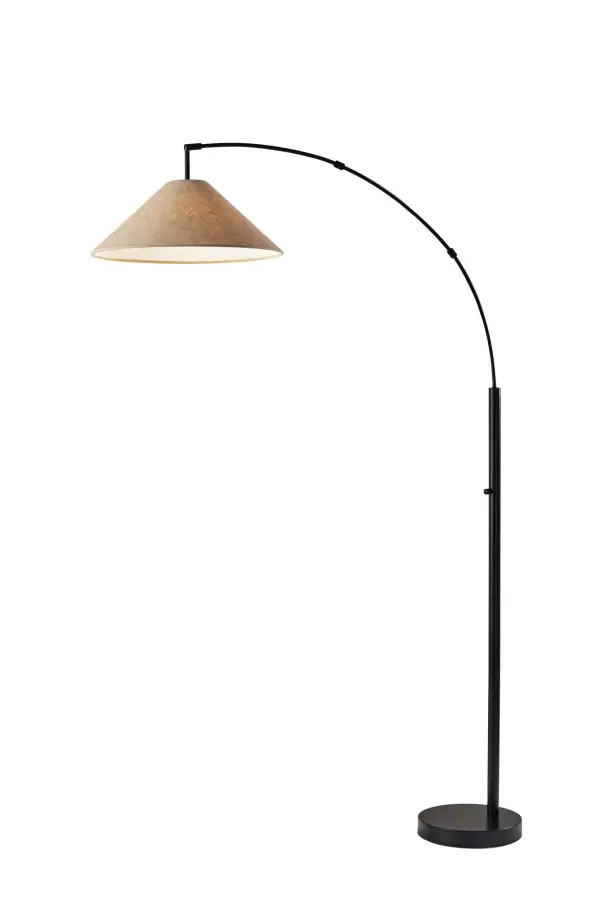 Braxton Arc Floor Lamp in Antique Bronze