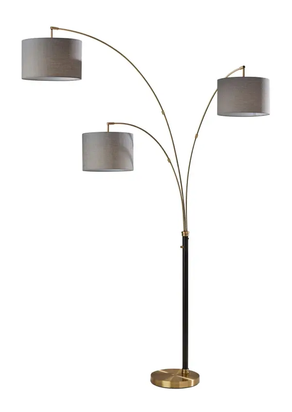 Versatile Mid-Century Arc Lamp with Multi-Level Lighting Control