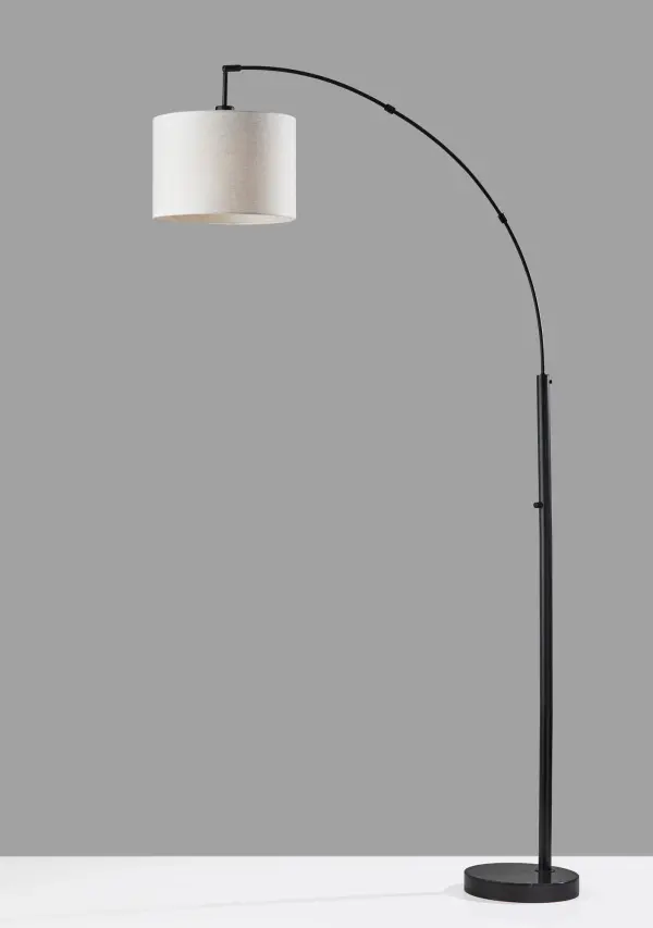 Bowery Arc Floor Lamp in Matte Black - Image 4