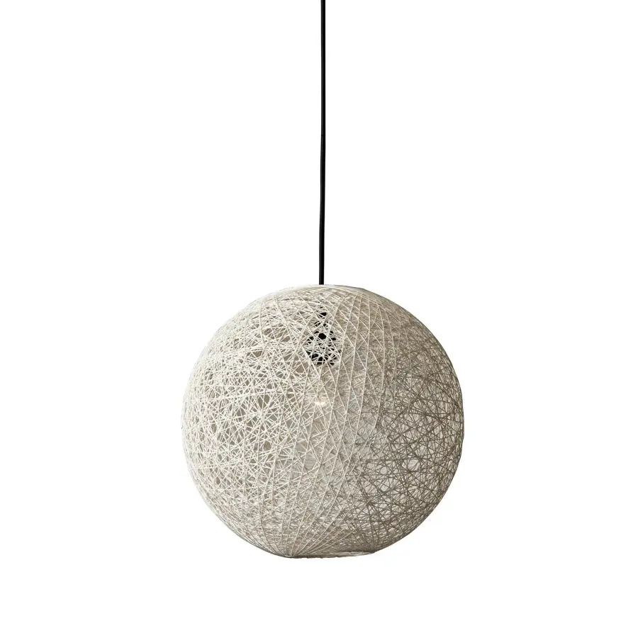 Coastal-Inspired Plug-In Pendant with Natural Rattan Charm