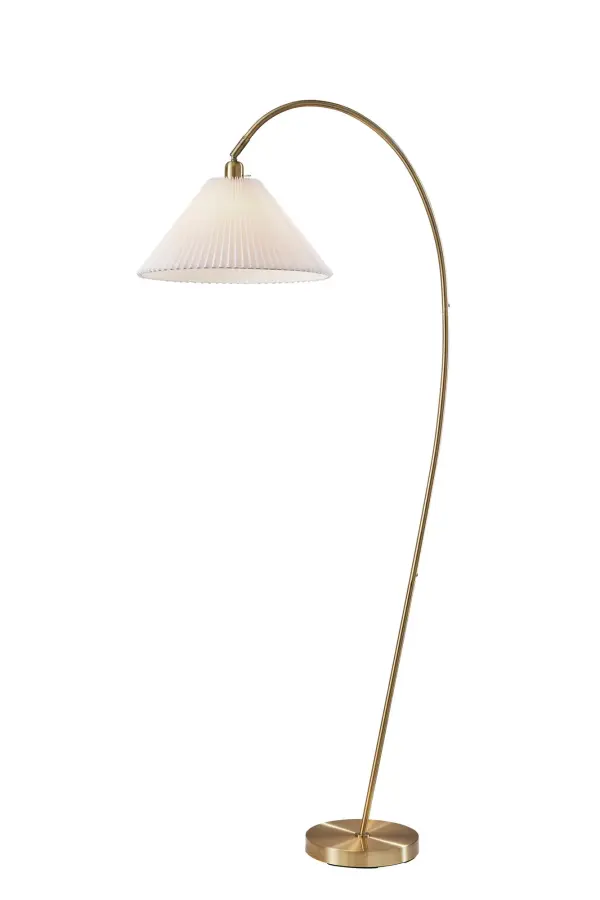 Delaney Floor Lamp in Antique Brass