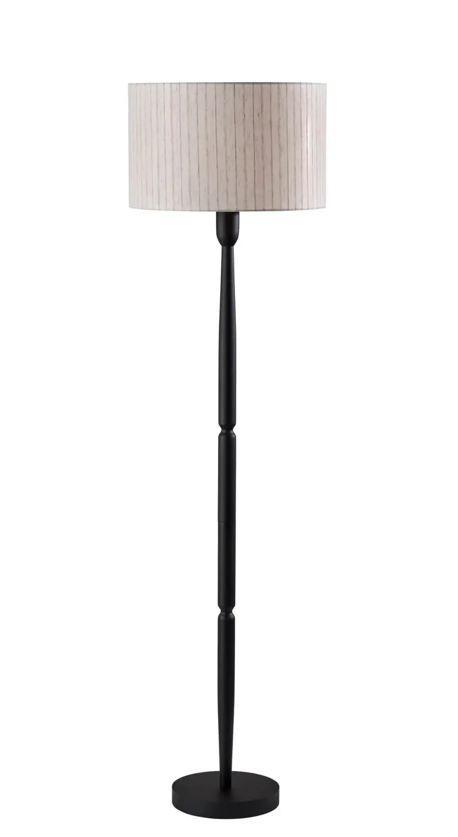 Timeless Transitional Floor Lamp with Natural Texture & Clean Lines