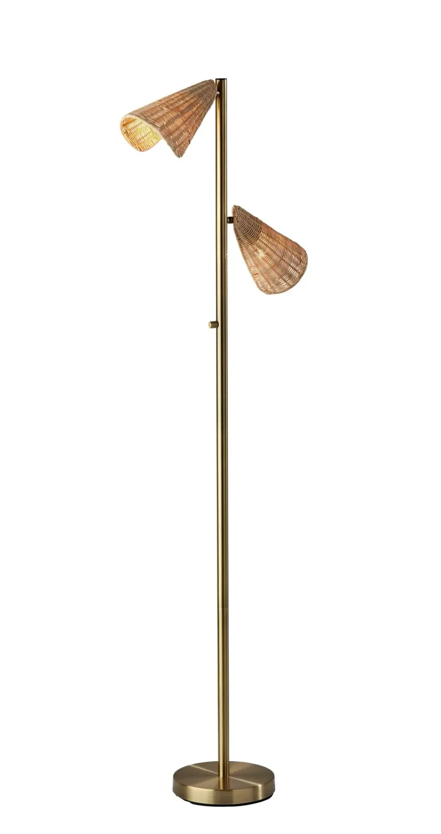 Cove Tree Lamp in Antique Brass