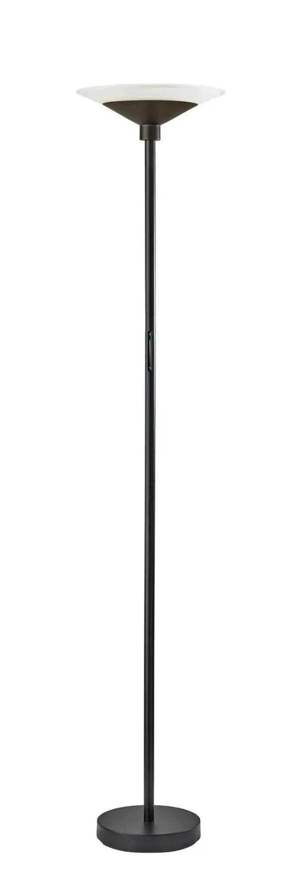The Solar LED Torchiere combines sleek contemporary design with advanced lighting technology. Its 24W integrated LED, full-range touch dimmer, and 5 color temperature settings offer exceptional versatility for any space.