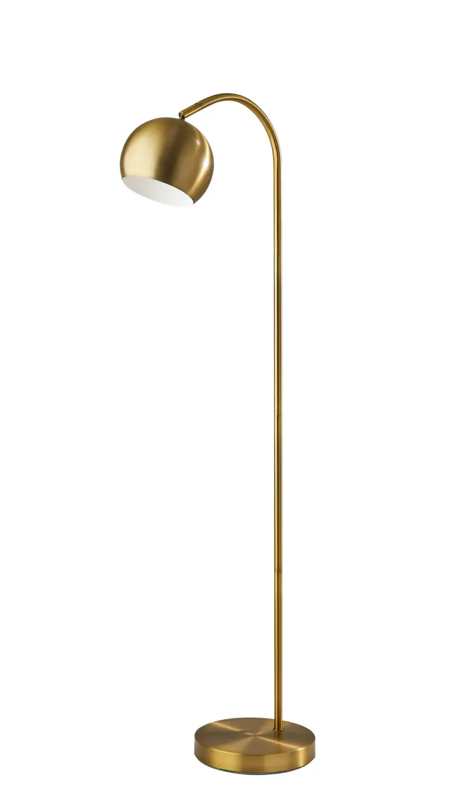 Emerson Arched Floor Lamp with Globe Shade