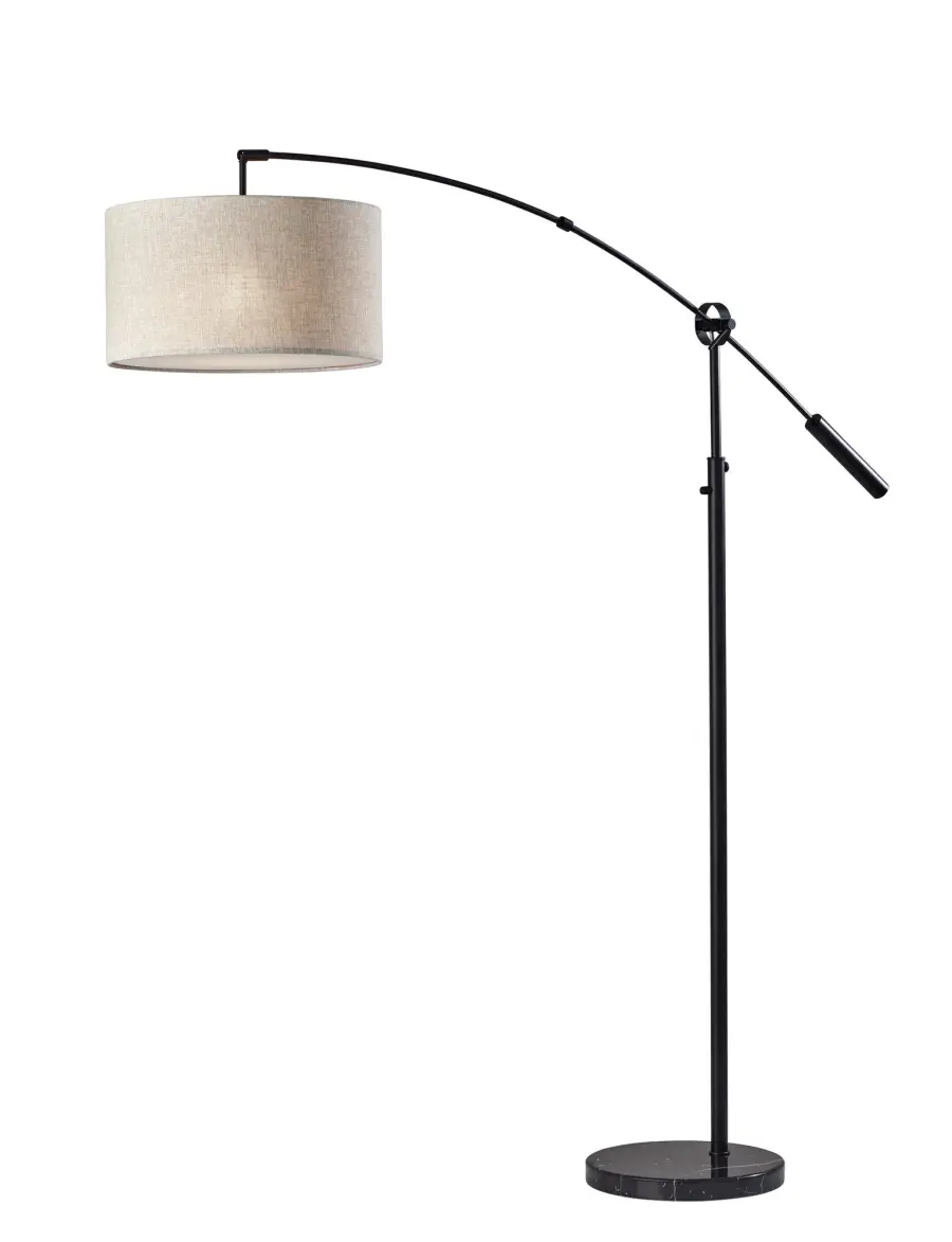 Adler Arc Floor Lamp in Black