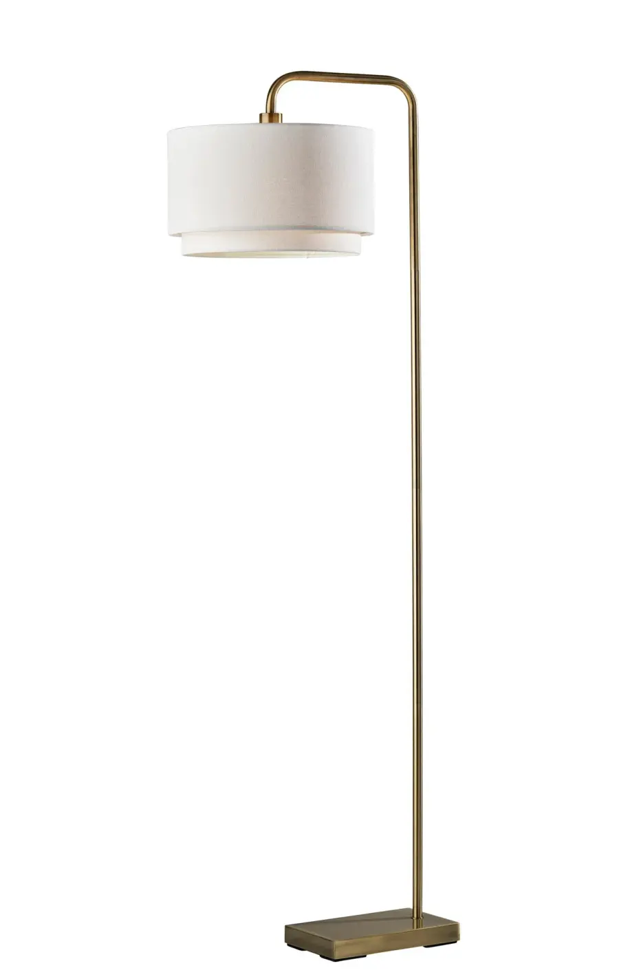 Brinkley Floor Lamp in Antique Brass