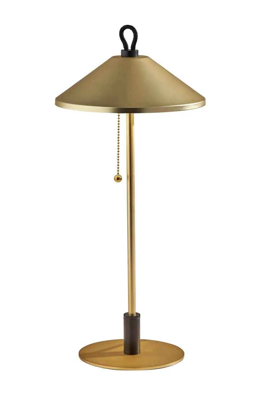 Elegant Mixed-Metal Accent Lamp with Energy-Efficient LED Lighting