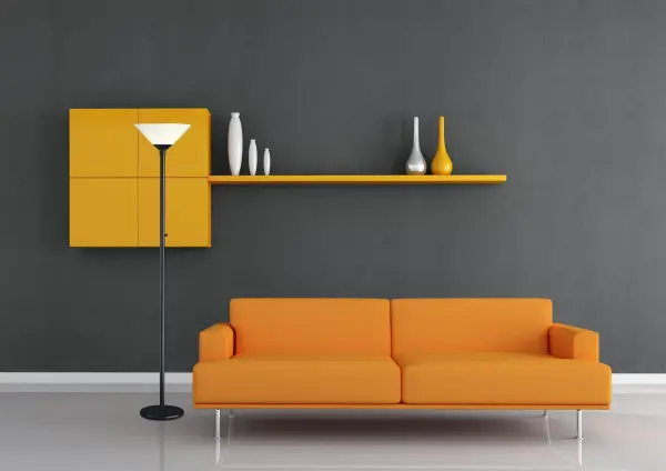 The Aries floor lamp delivers exceptional room-wide illumination through its patented 300W double socket system, providing 3x more light than standard torchieres. Its minimalist matte black finish and slim profile make it ideal for modern spaces. - alternate view