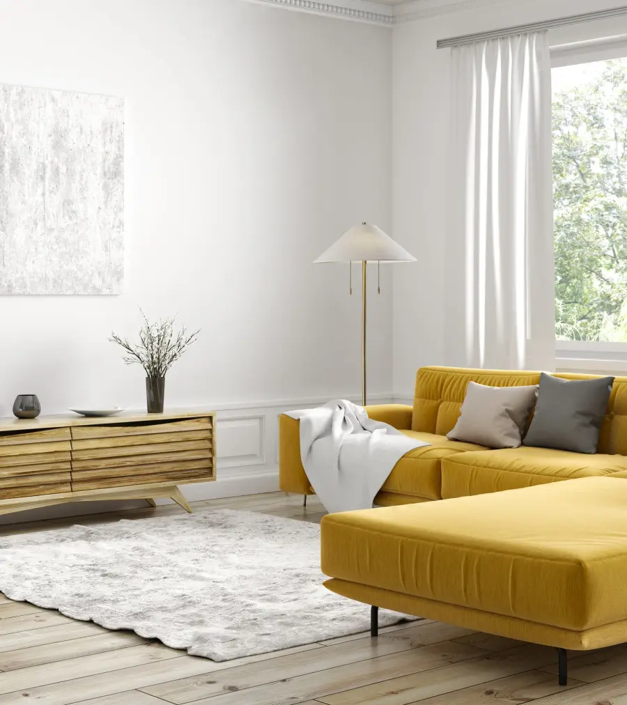 Timeless Brass Floor Lamp with Dual Lighting Control - Image 2