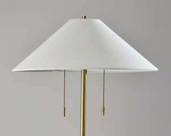 Timeless Brass Floor Lamp with Dual Lighting Control - Image 6