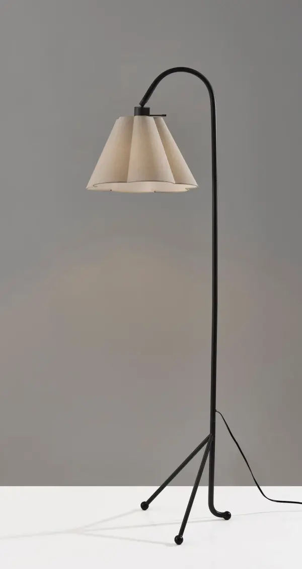 Elegant Modern Floor Lamp with Architectural Tripod Base - Image 4