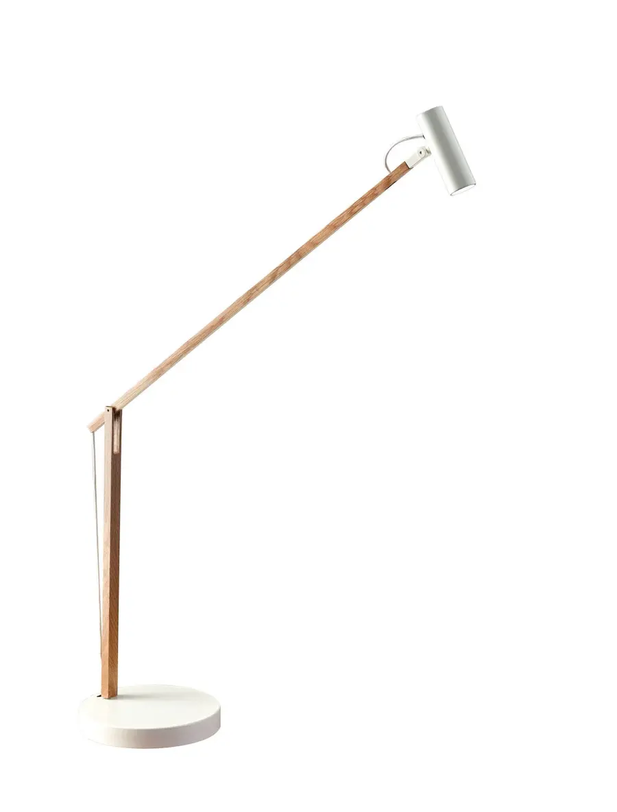 ADS360 Crane LED Desk Lamp in Natural Ash Wood - Image 1