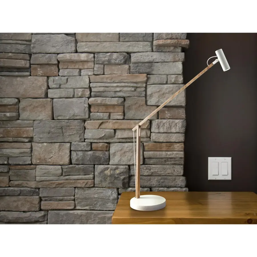 ADS360 Crane LED Desk Lamp in Natural Ash Wood - Image 2