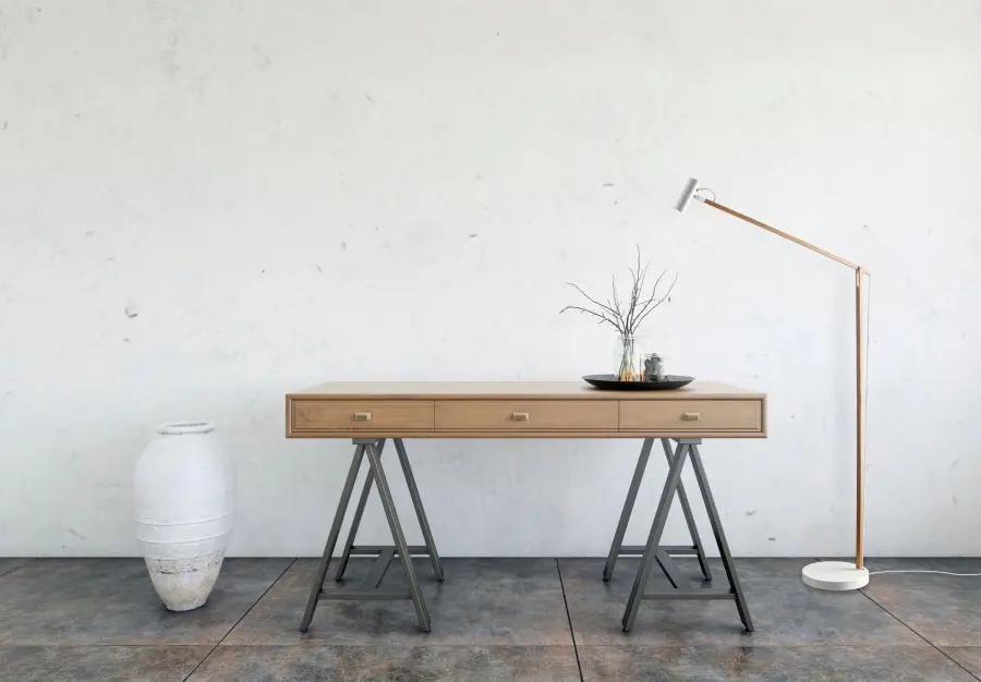 ADS360 Crane LED Floor Lamp in Natural Ash Wood - Image 2