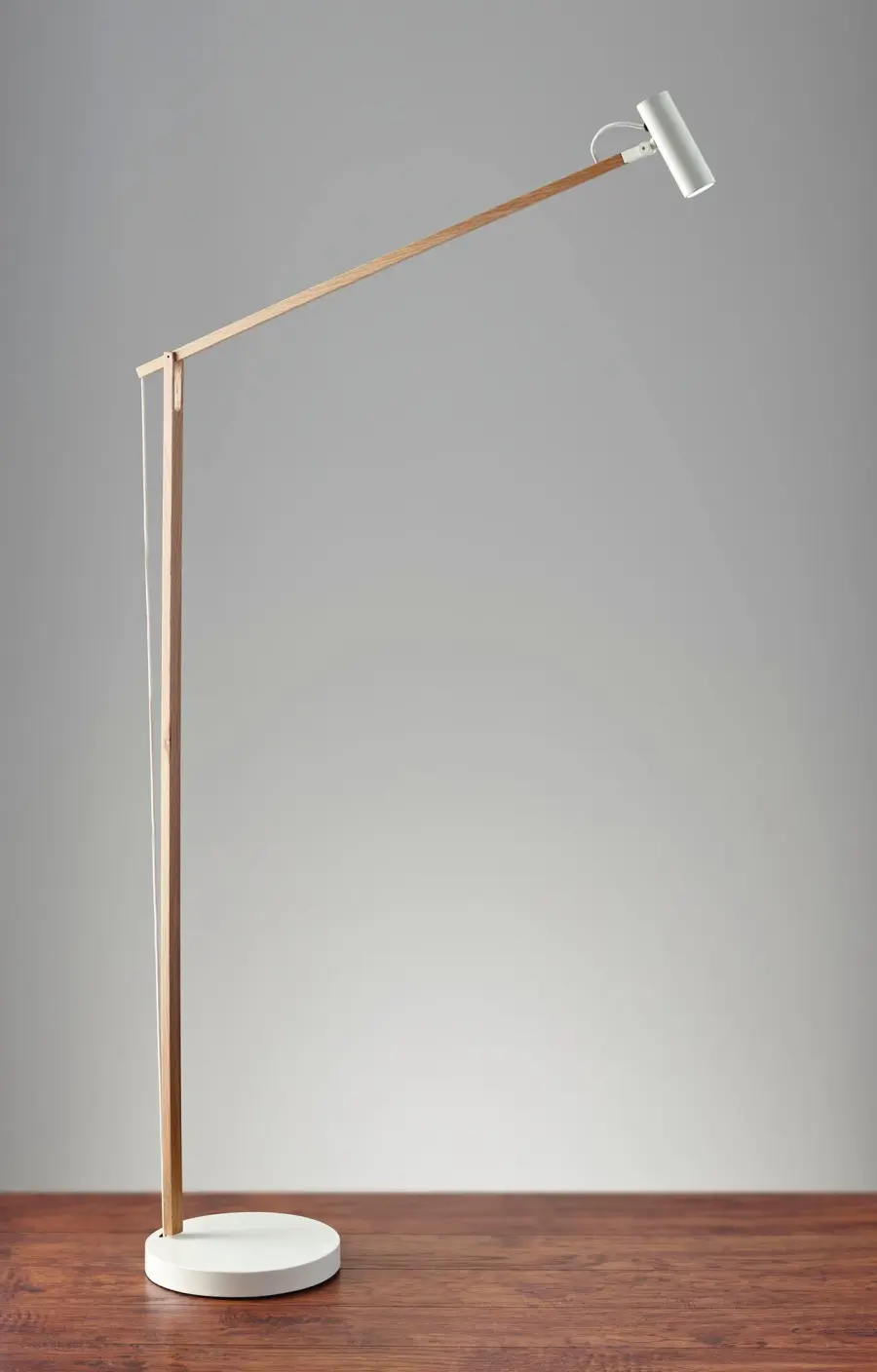 ADS360 Crane LED Floor Lamp in Natural Ash Wood - Image 3