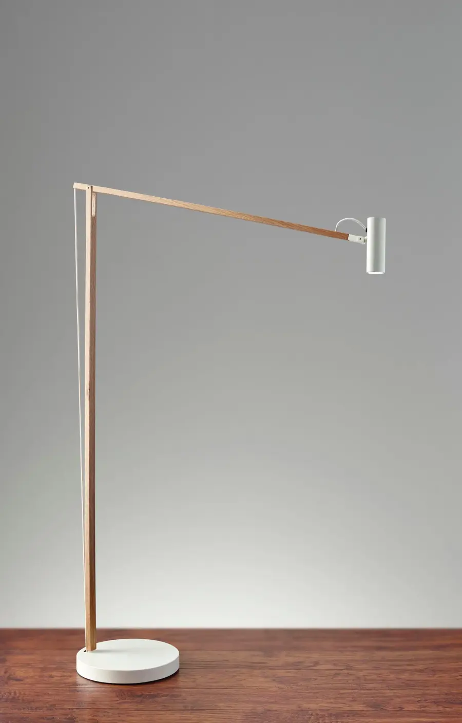 ADS360 Crane LED Floor Lamp in Natural Ash Wood - Image 4