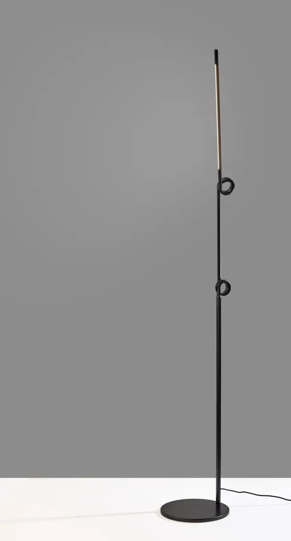 Knot LED Floor Lamp in Black - Image 5