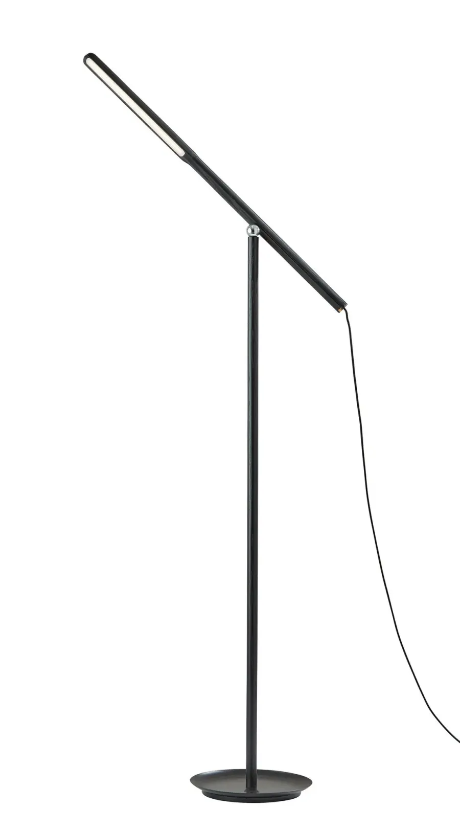 ADS360 Gravity LED Floor Lamp in Black Ash Wood - Image 1