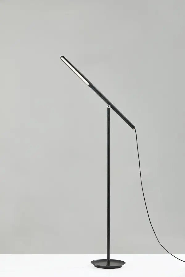 ADS360 Gravity LED Floor Lamp in Black Ash Wood - Image 2