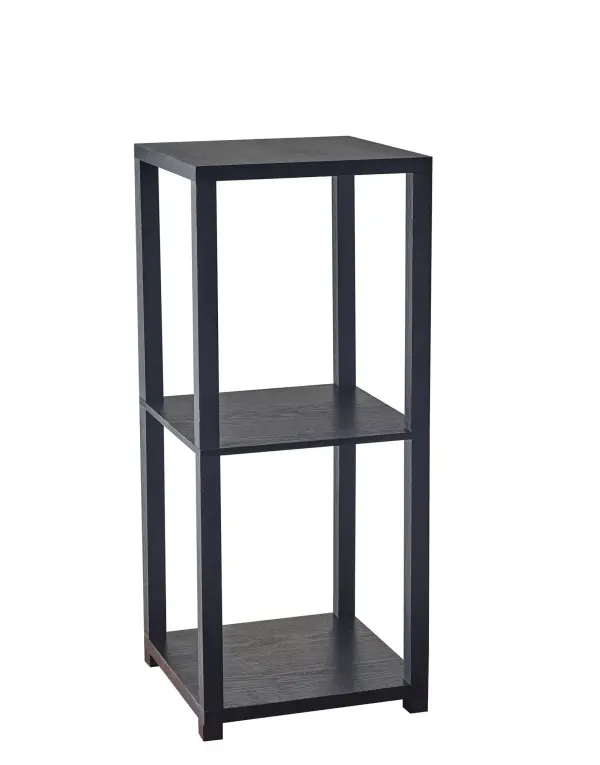 The Lawrence short pedestal delivers functional storage in a sleek black finish. With three display surfaces and compact 11.5" square footprint, it's ideal for apartments, dorms, and offices needing versatile storage.
