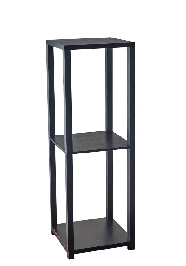 The Lawrence Tall Pedestal offers three functional surfaces in a compact 11.5" square footprint. Standing at desk height (34.75"), it's perfect for displaying décor, storing books, or keeping essentials within reach in any contemporary setting.