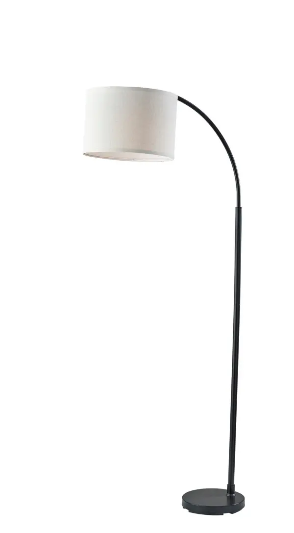 The 64-inch Jace floor lamp combines modern minimalist design with practical functionality. Its arcing silhouette and adjustable shade make it ideal for reading or working, while the sleek black finish complements contemporary interiors.