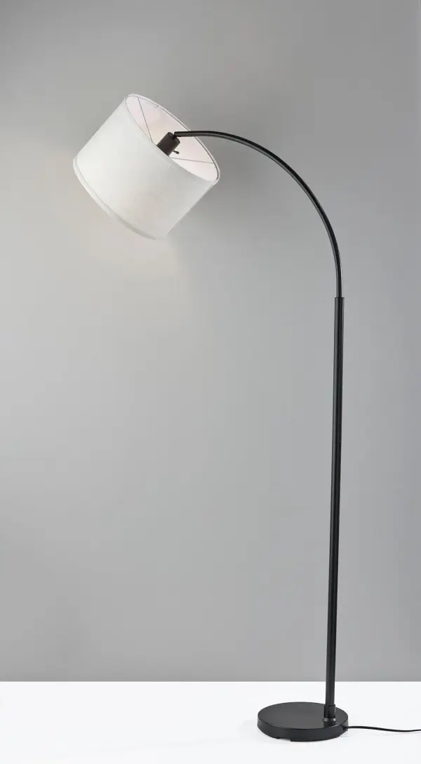Jace Arcing Floor Lamp with Adjustable Shade - Image 4