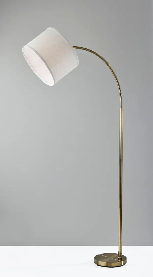 Jace Arcing Floor Lamp with Adjustable Shade - Image 3