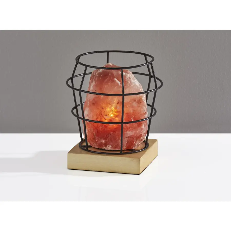 Wellness-Focused Salt Lamp with Industrial Design Flair - Image 2