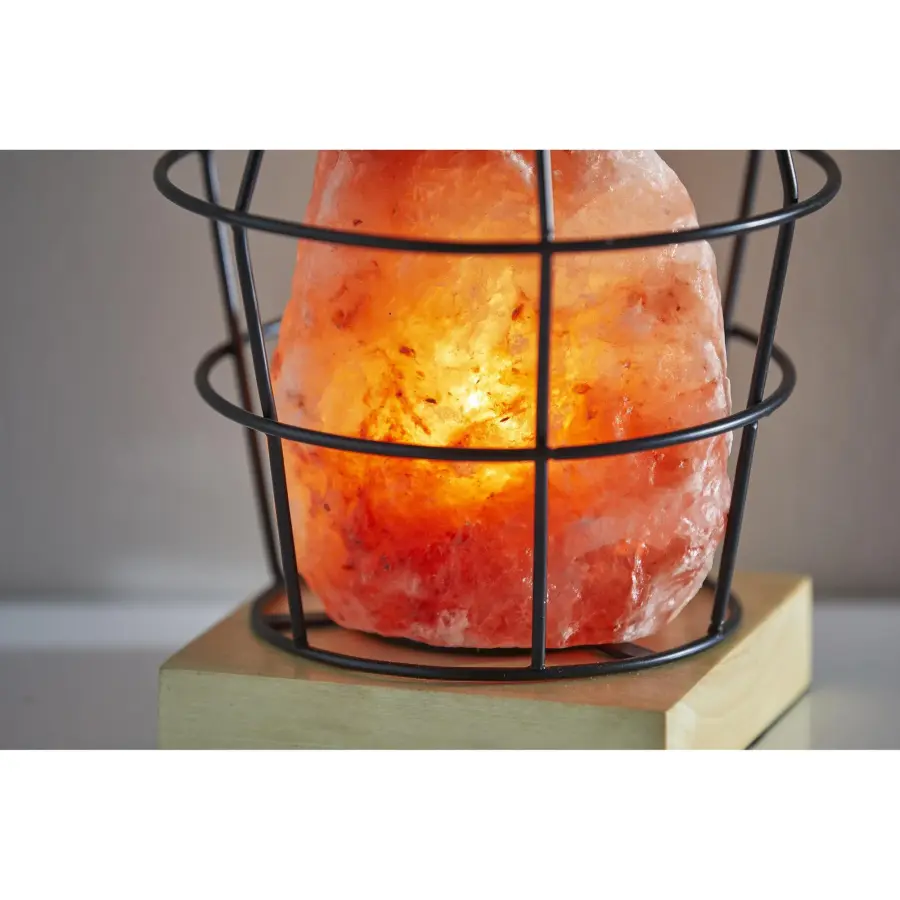 Wellness-Focused Salt Lamp with Industrial Design Flair - Image 3