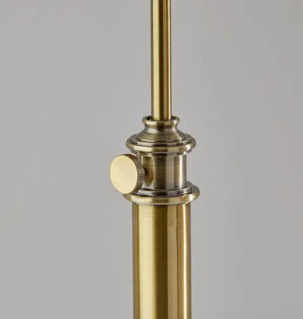 Barton Adjustable Table Lamp in Antique Brass - Image 3