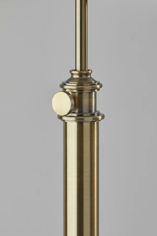 Barton Adjustable Floor Lamp in Antique Brass - Image 7