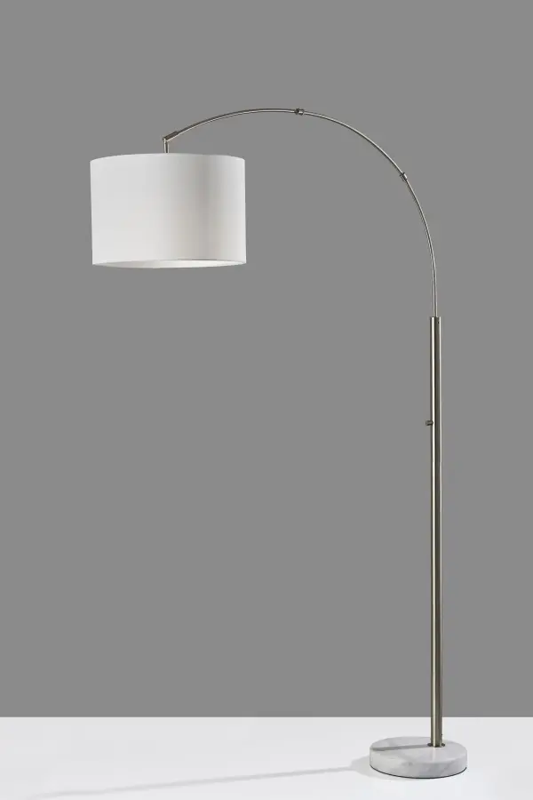 Rigley Arc Floor Lamp with Marble Base - Image 3