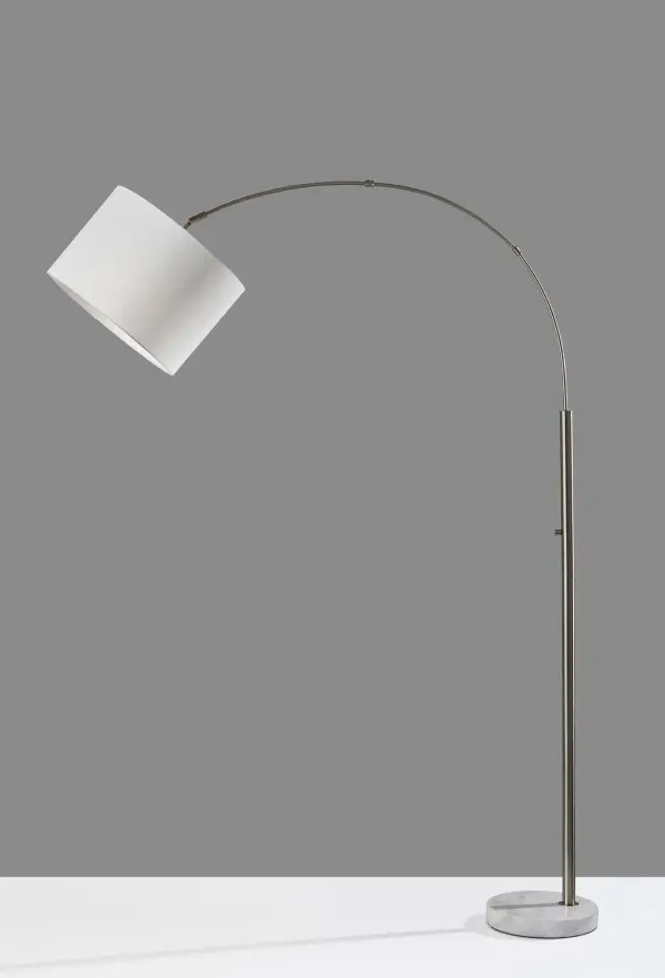 Rigley Arc Floor Lamp with Marble Base - Image 4