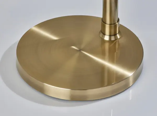 Barton Arc Floor Lamp in Antique Brass - Image 4