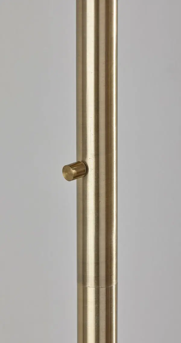 Barton Arc Floor Lamp in Antique Brass - Image 5