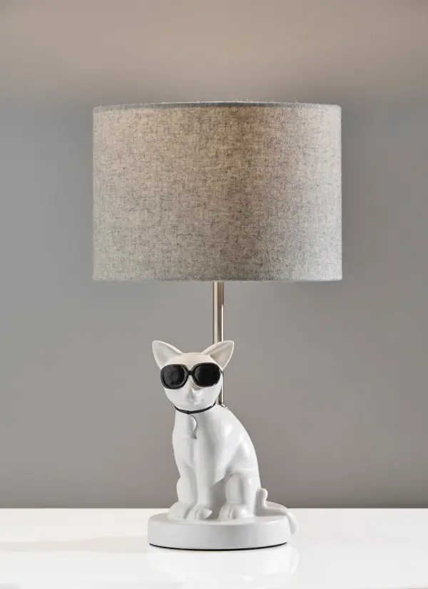 Sunny Cat Table Lamp with Sunglasses - Image 12