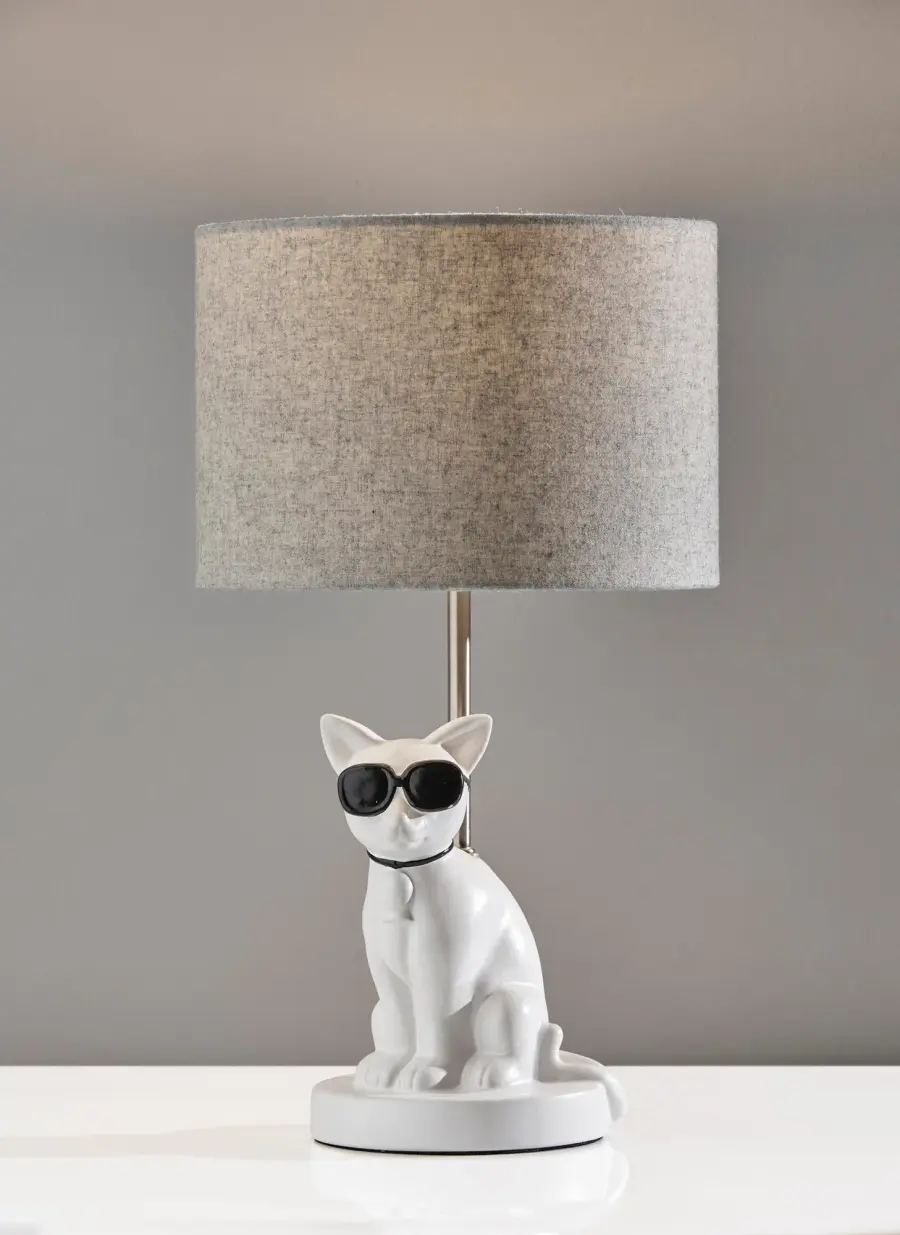 Sunny Cat Table Lamp with Sunglasses - Image 12