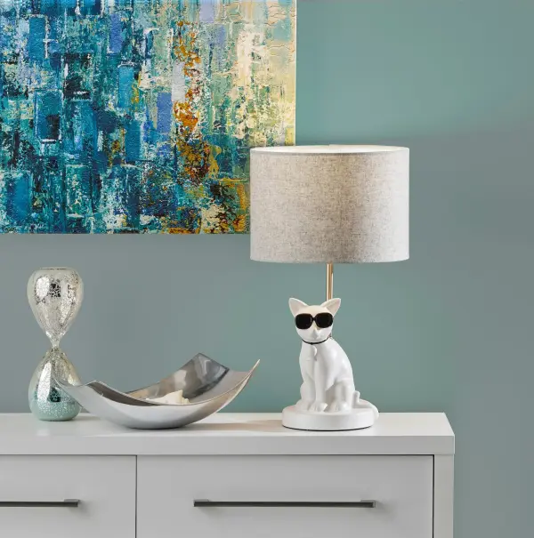 Sunny Cat Table Lamp with Sunglasses - Image 3