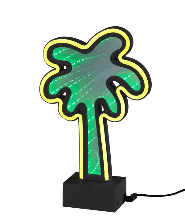 This playful neon palm tree lamp combines retro aesthetics with modern functionality, featuring multiple lighting modes and dual power options. Perfect for adding personality to bedrooms, offices, or entertainment spaces.