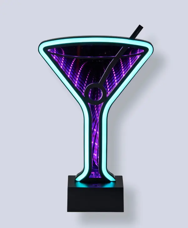 Infinity Neon Martini Glass Light - Image 8