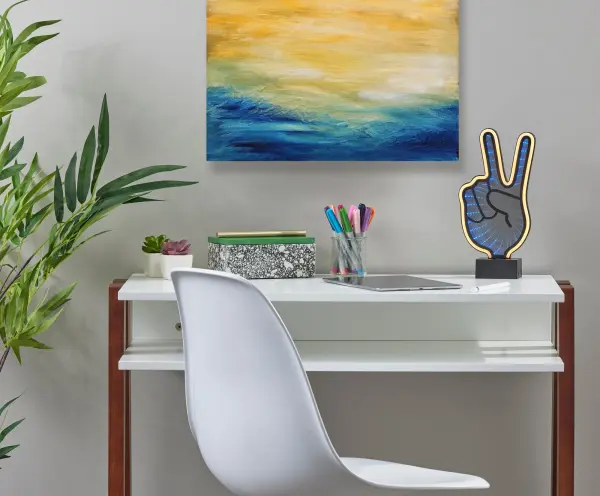 Infinity Neon Peace Sign Lamp - Image 2