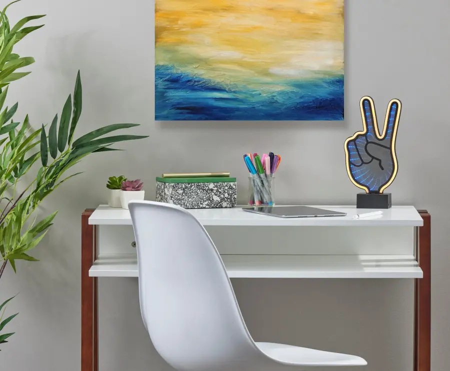 Infinity Neon Peace Sign Lamp - Image 2