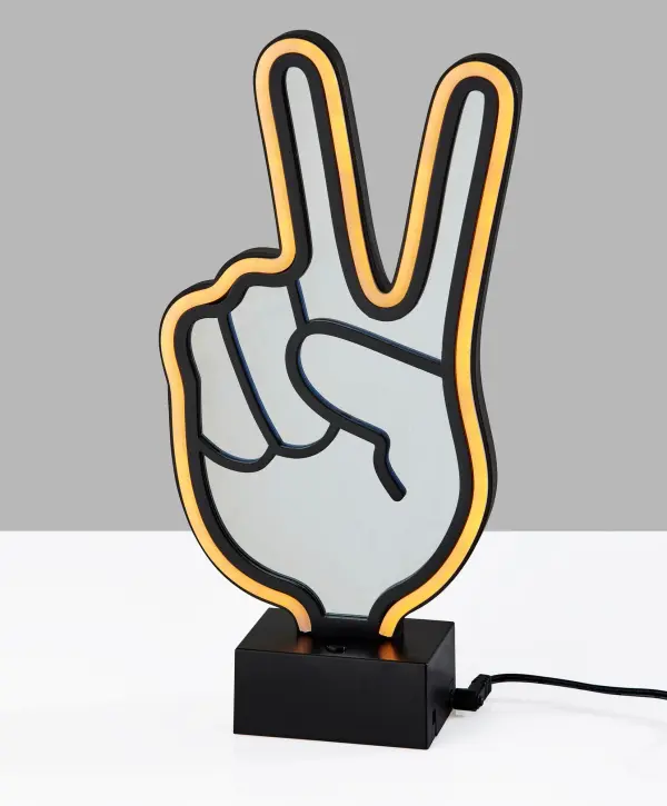 Infinity Neon Peace Sign Lamp - Image 3