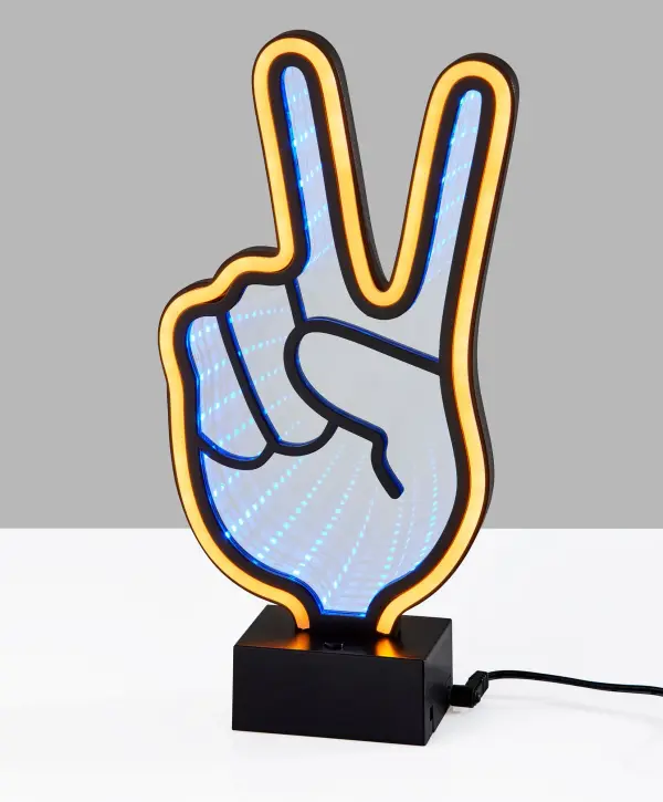 Infinity Neon Peace Sign Lamp - Image 4