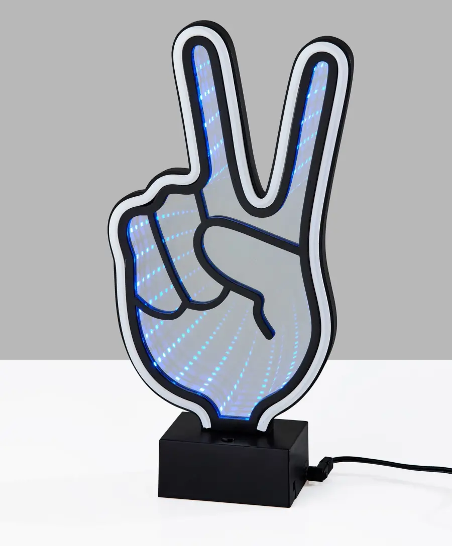Infinity Neon Peace Sign Lamp - Image 5