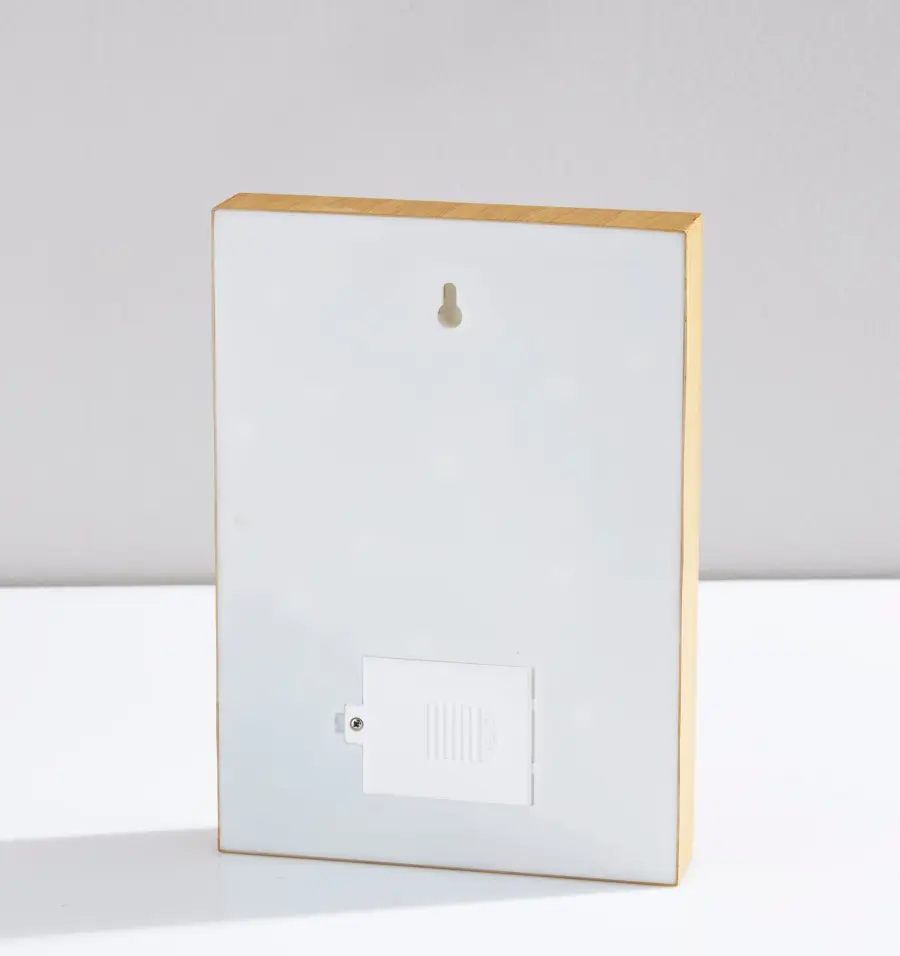 Wood Framed Neon Cactus Lamp - Image 6