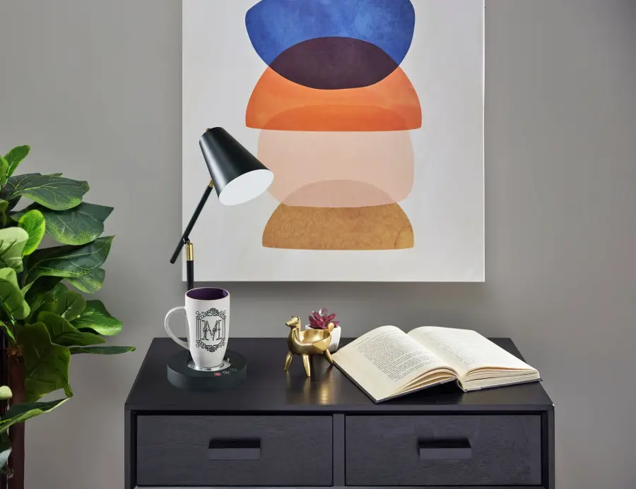 Cup Warming Desk Lamp with USB Charging - Image 2